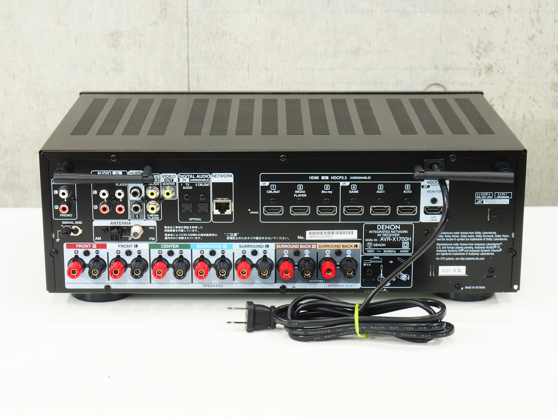 アバックWEB-SHOP / 【中古】DENON AVR-X1700H【コード01-10542】AVアンプ