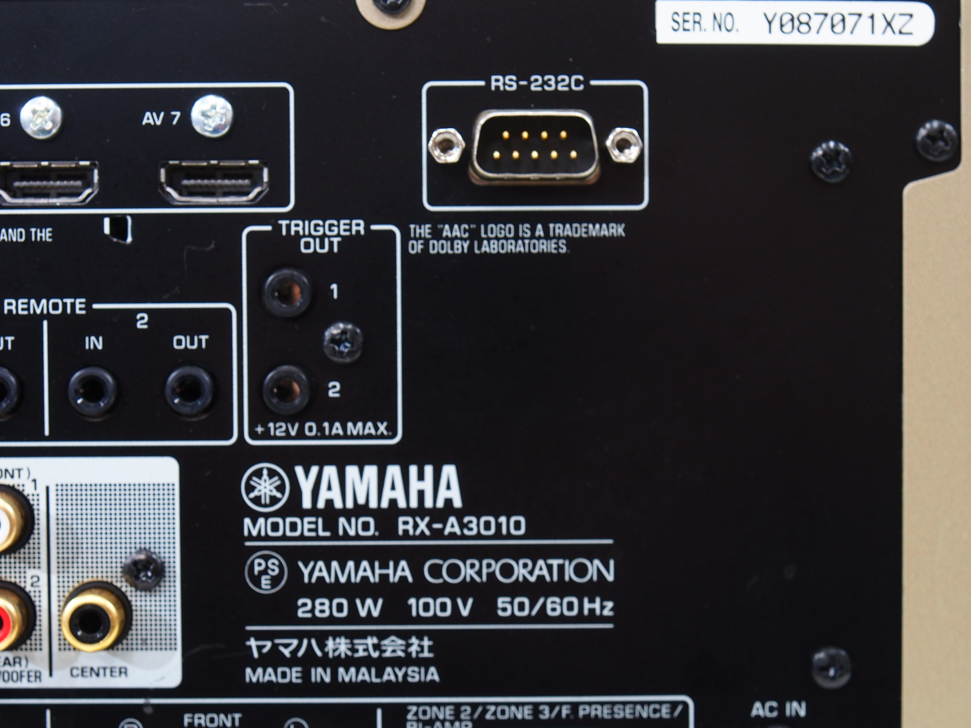 アバックWEB-SHOP / 【中古】YAMAHA RX-A3010(N)-特【コード01-10685