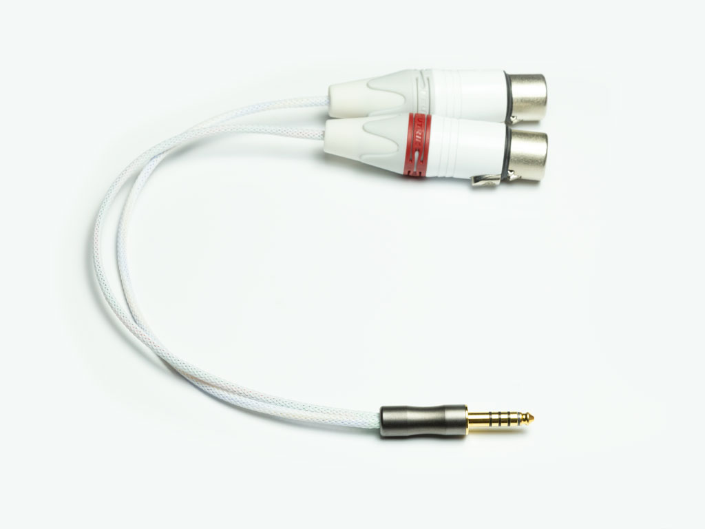 White Barrel 4.4XLR-F TOP WING [トップウィング]　4.4mm->3pin XLRメス x 2 バランス変換ケーブル