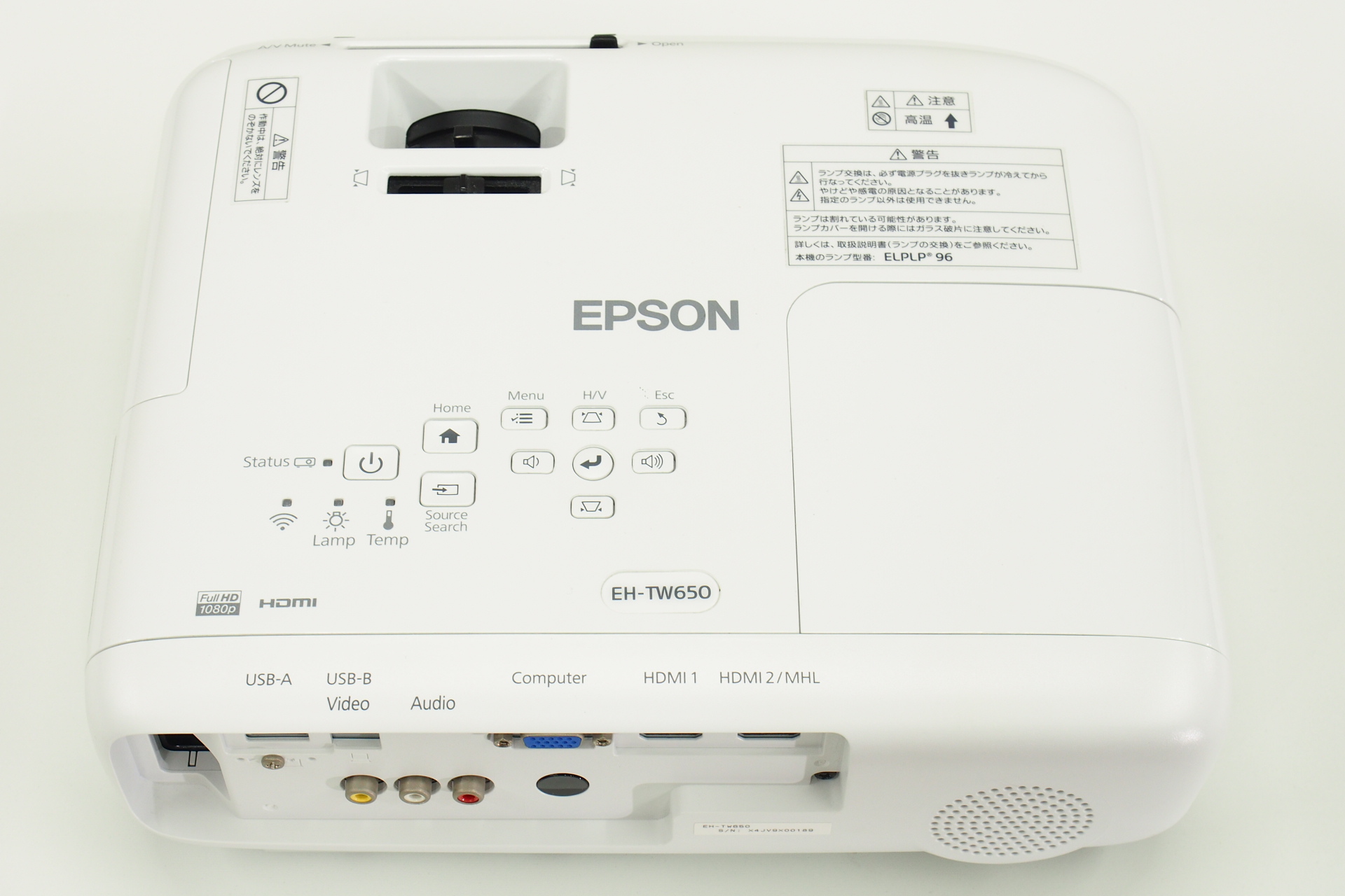 EPSON プロジェクター EH-TW650 使用20h程度 - 映像機器