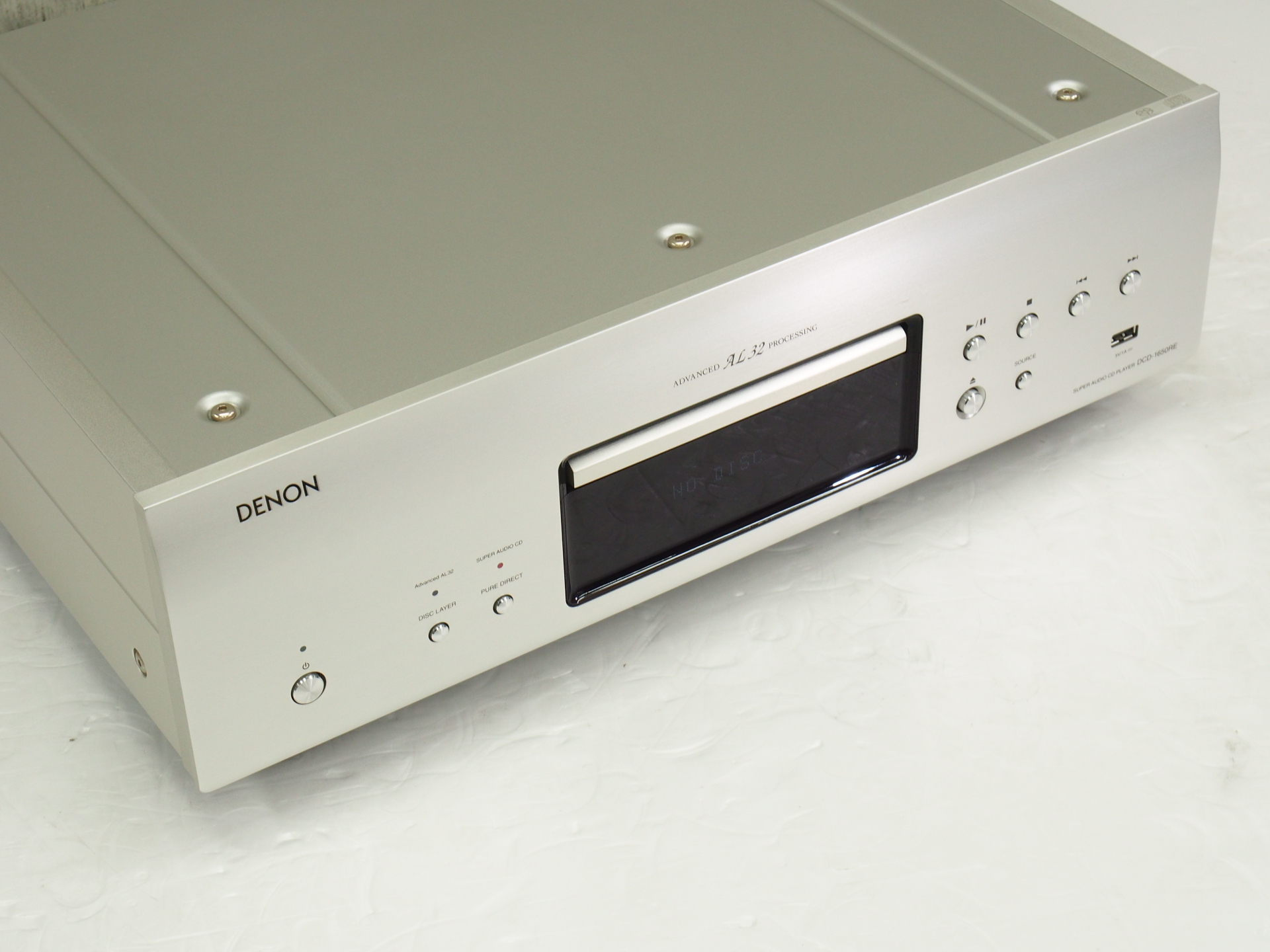 大人気100%新品DENON DCD-1650RE SUPER AUDIO CD PLAYER　デノン スーパーオーディオ CDプレーヤー 説明書 リモコン付き DENON