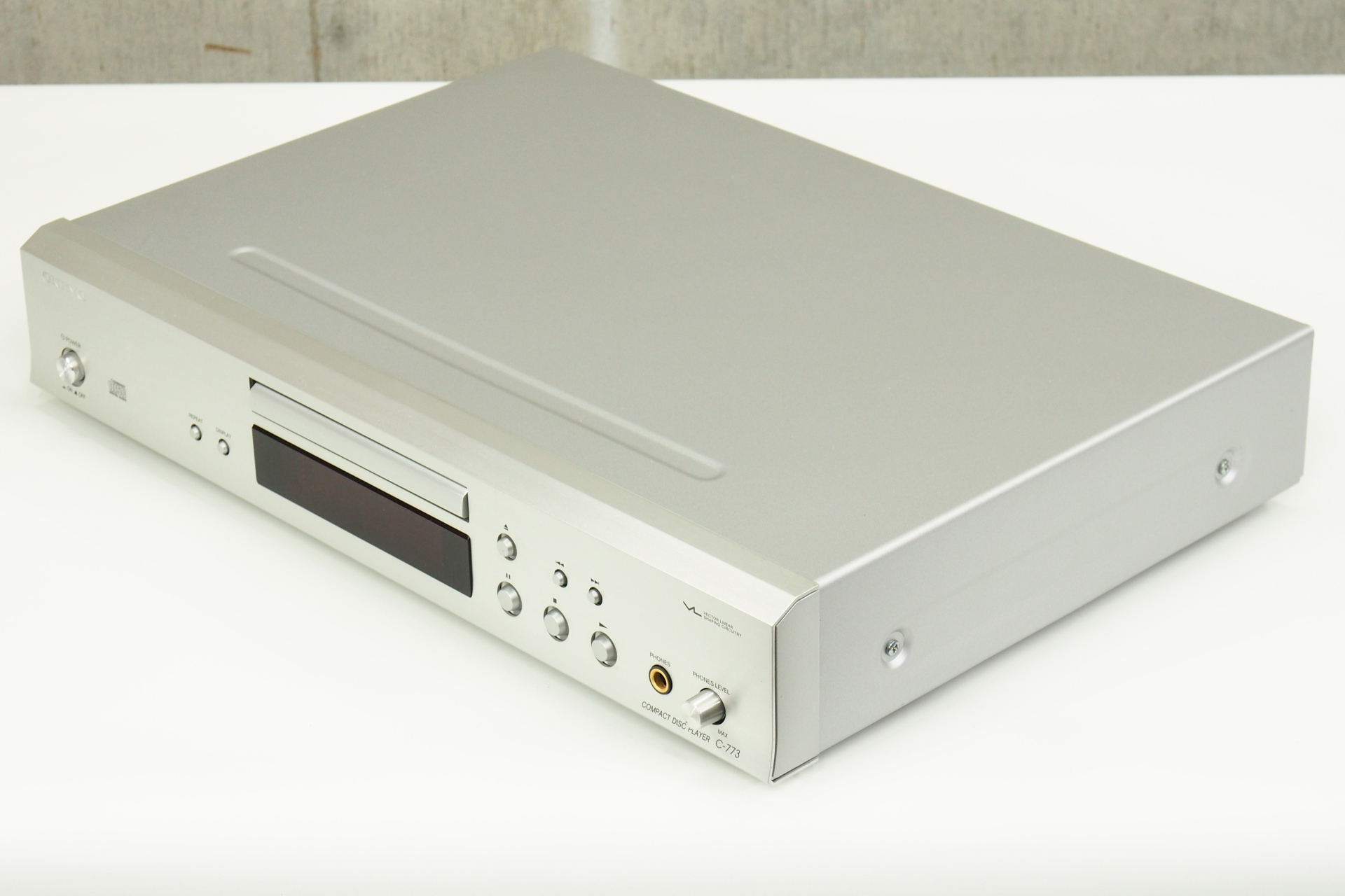 ONKYO CDプレーヤー C-773 リモコン付き RC-686C 電源コード 