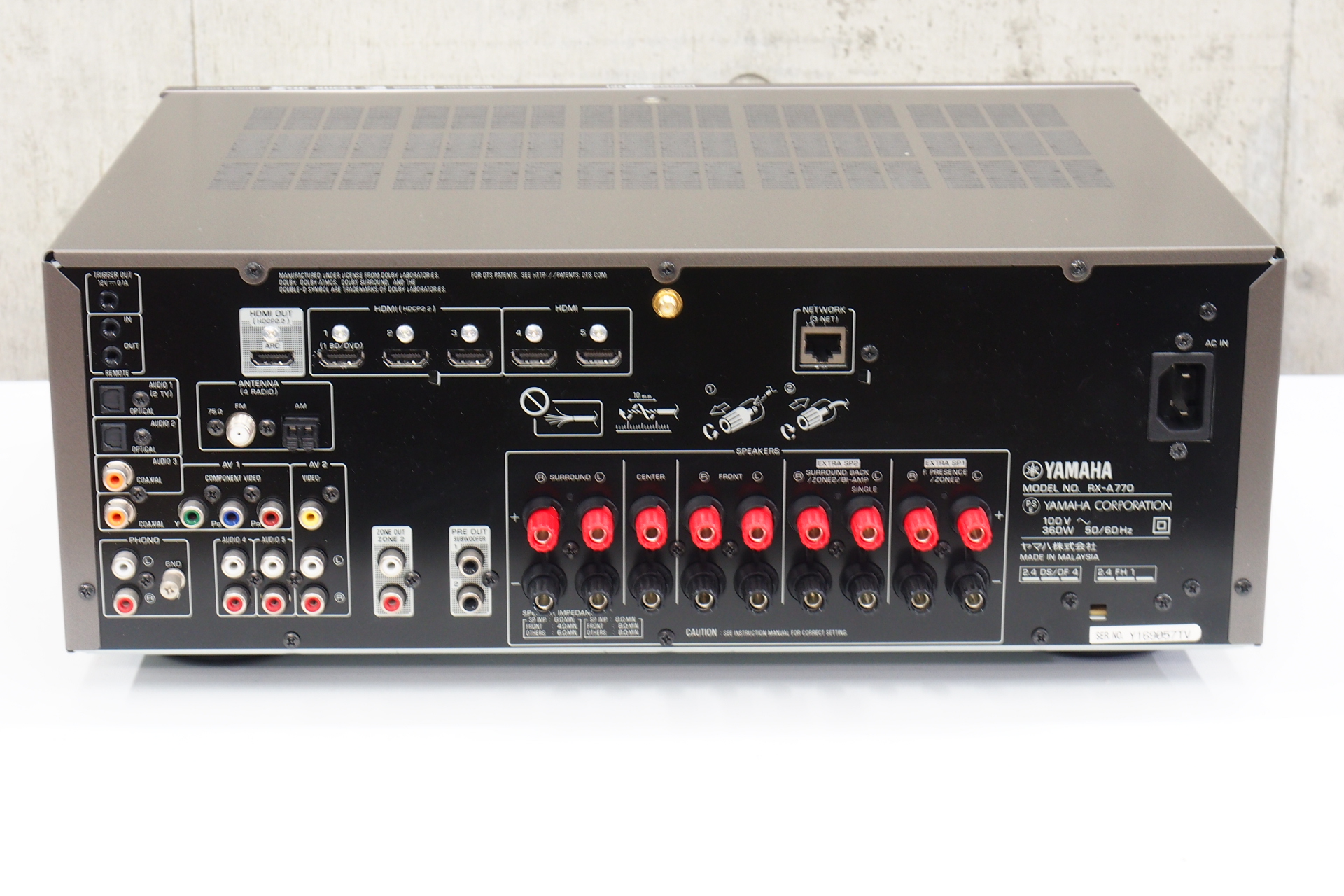 アバックWEB-SHOP / 【中古】YAMAHA RX-A770(H)【コード01-11510】AVアンプ