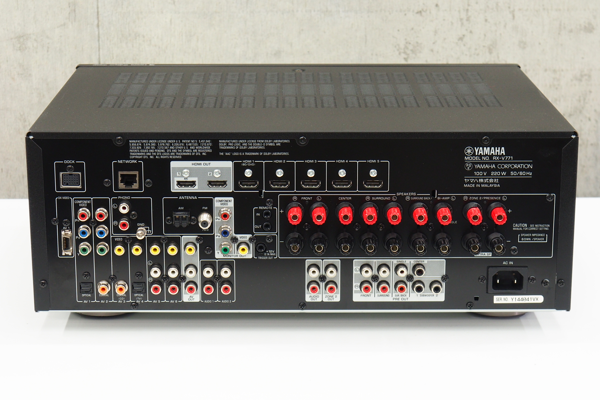 アバックWEB-SHOP / 【中古】YAMAHA RX-V771(B)-特【コード01-11584】AVアンプ