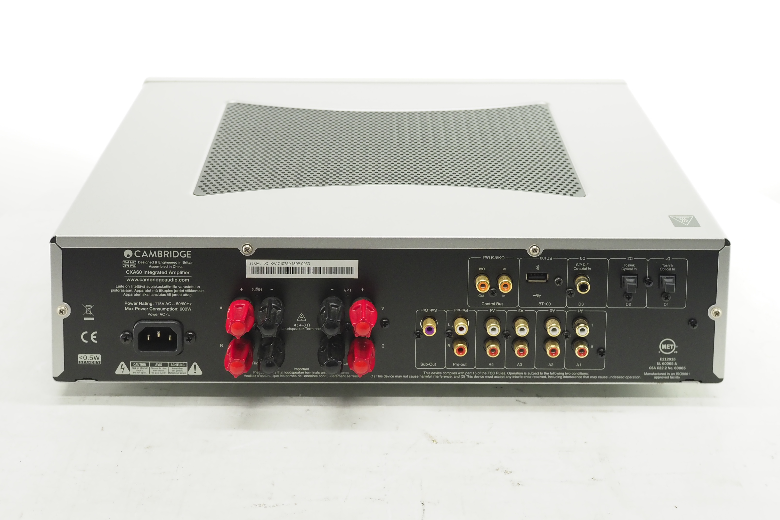 アバックWEB-SHOP / 【中古】Cambridge Audio CXA60 SLV【コード21-06551】ケンブリッジオーディオの プリメインアンプ