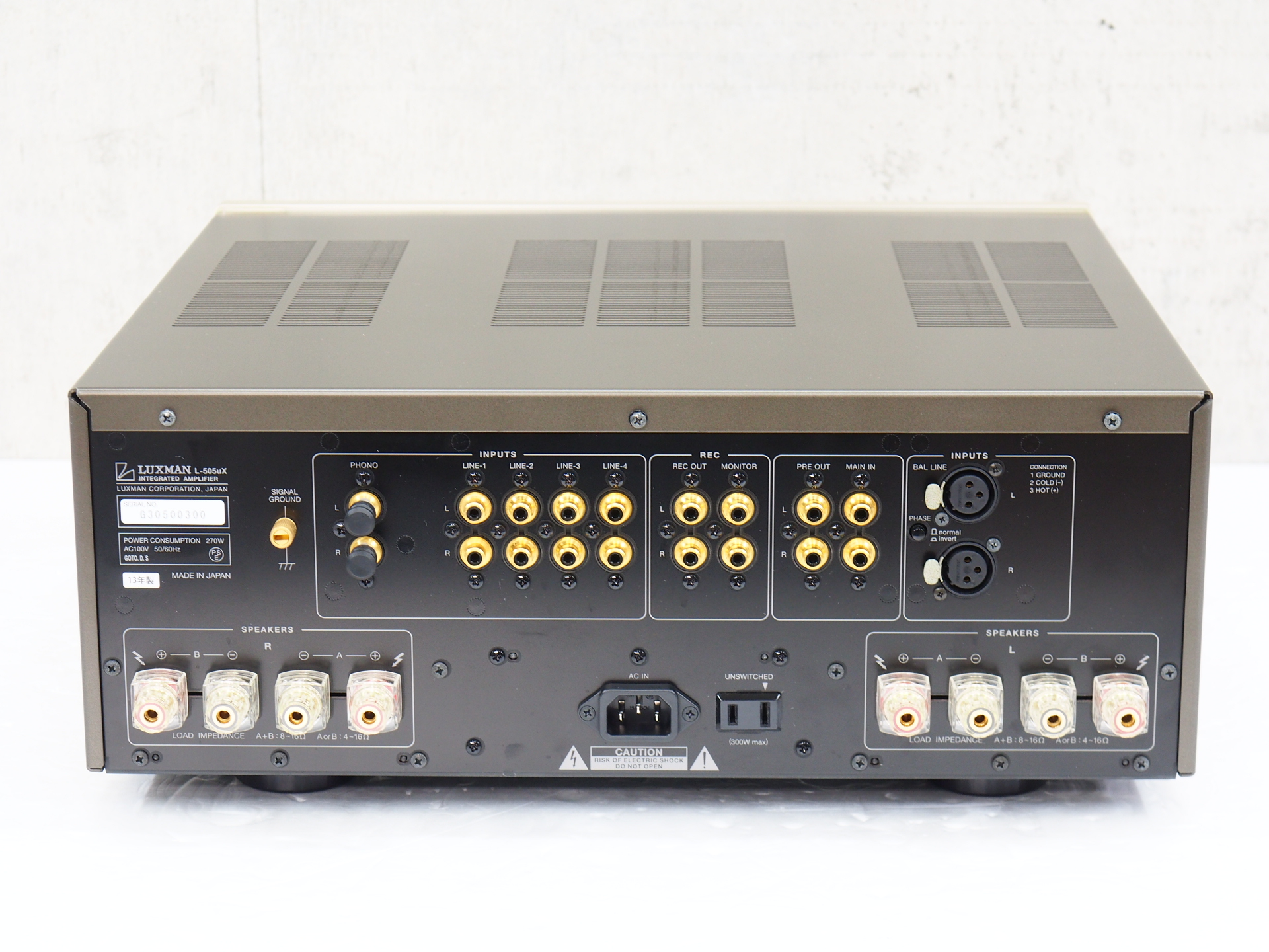 アバックWEB-SHOP / 【中古】LUXMAN L-505uX(G)【コード01-10673】プリメインアンプ