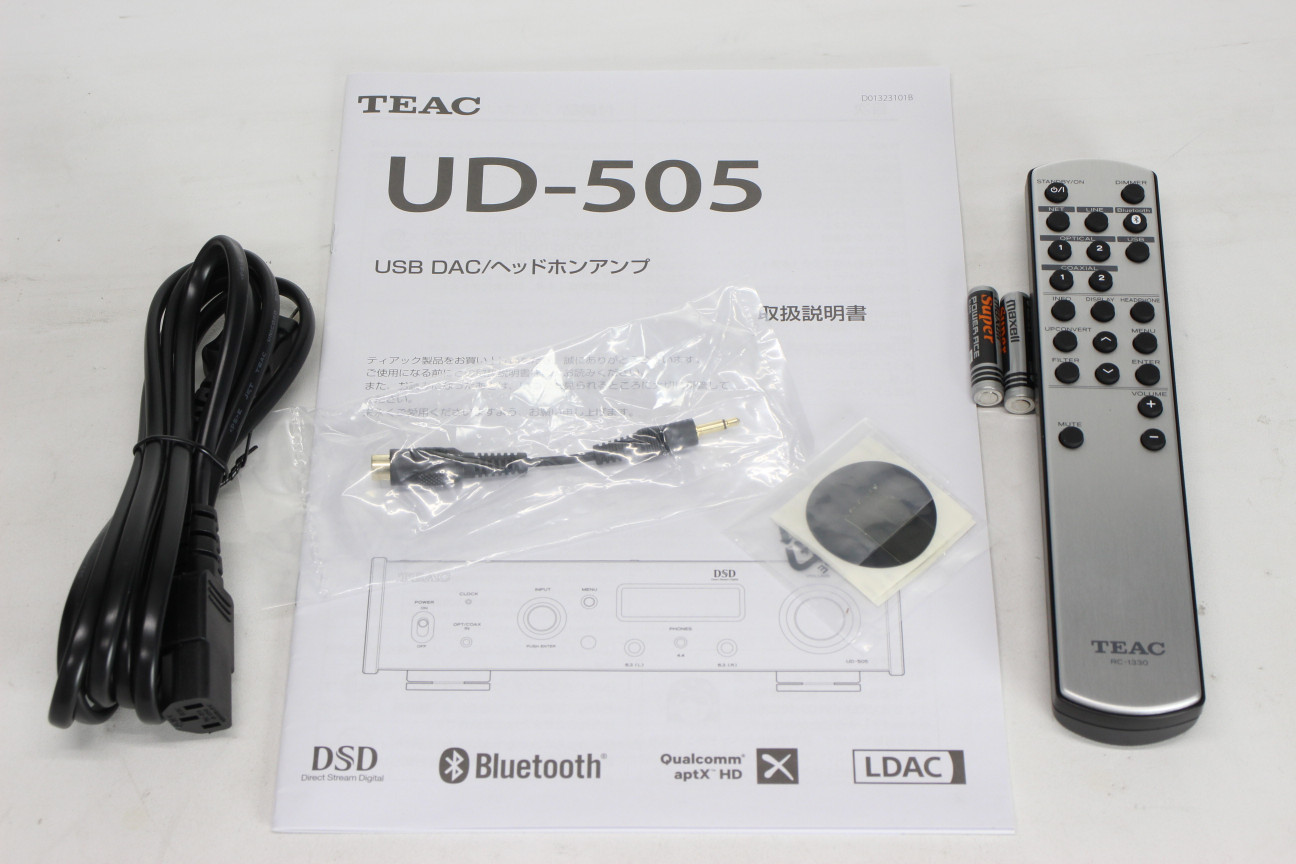 当店在庫してます！ TEAC ヘッドホンアンプ シルバー UD-505-S 中古品