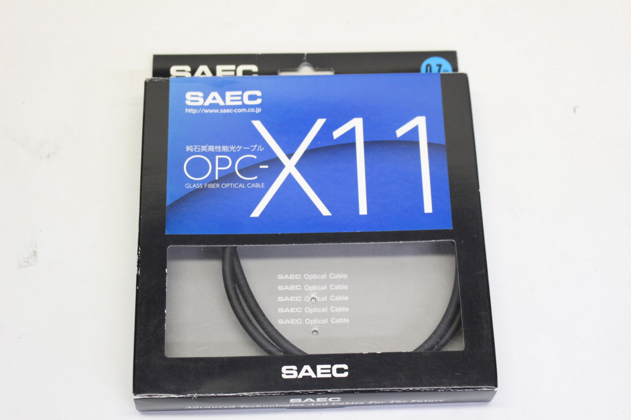 お得セット SAEC OPC-X11 2.0m 純石英を採用した サエク 光ケーブル