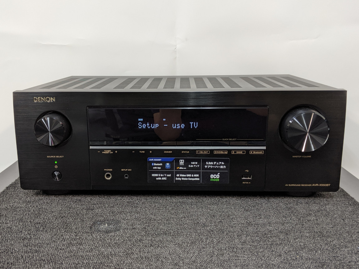 展示処分品】DENON AVR-X550BT【コード05-00758】 | 中古販売・買取サイトのアバック