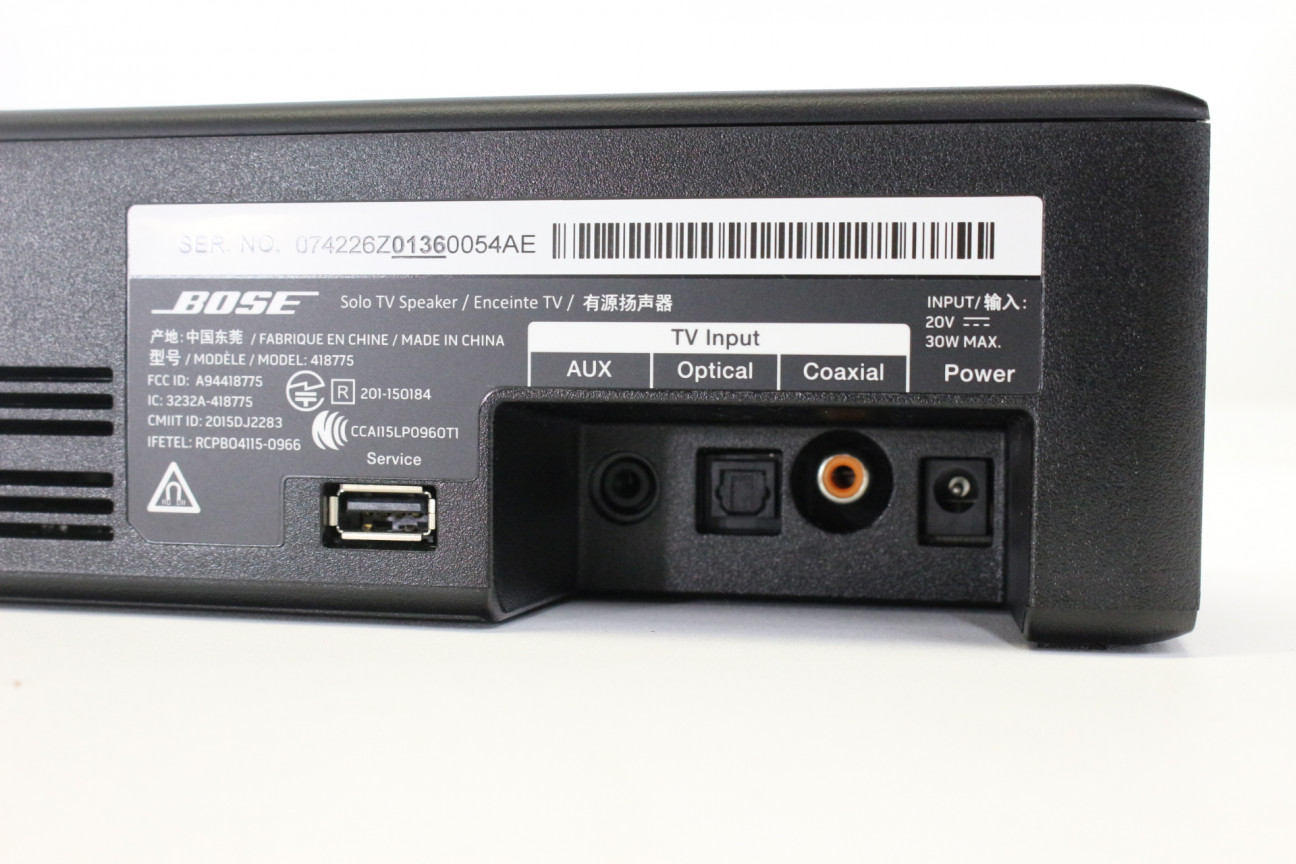 bose solo 5 input